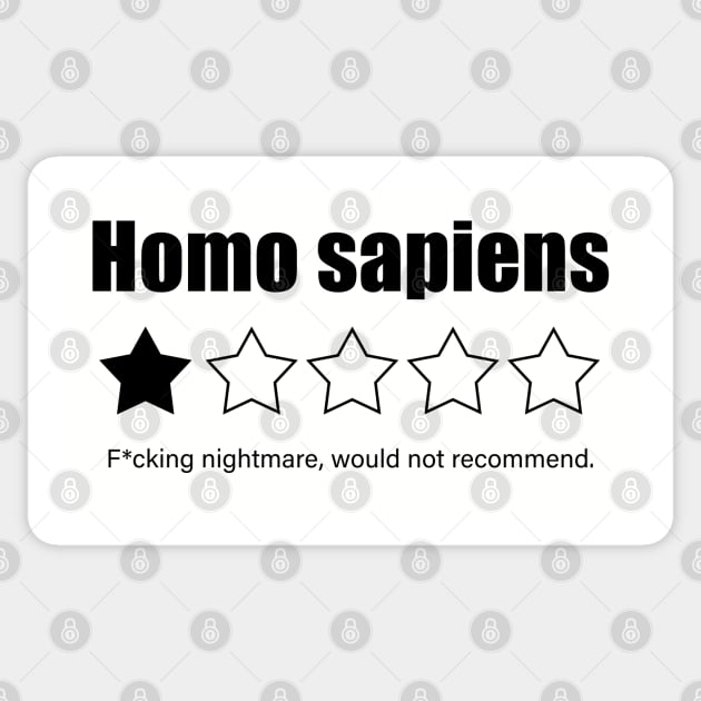 Homo Sapiens Sticker by Buff Geeks Art